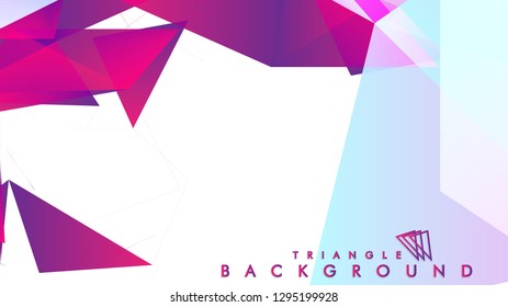 Background of geometric shapes. Colorful triangle pattern. Vector EPS 10. Vector illustration. purple, pink, blue