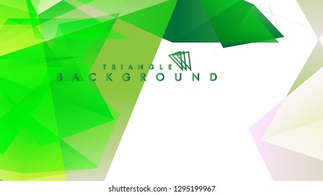 Background of geometric shapes. Colorful triangle pattern. Vector EPS 10. Vector illustration. green , yellow, gray , white