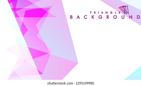 Background of geometric shapes. Colorful triangle pattern. Vector EPS 10. Vector illustration. purple, pink, blue