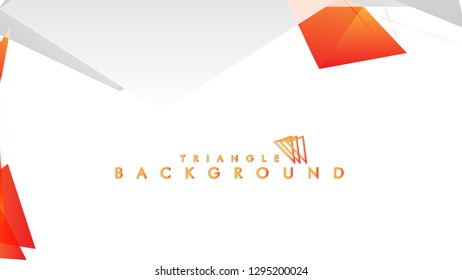 Background of geometric shapes. Colorful triangle pattern. Vector EPS 10. Vector illustration. red yellow orange , gray