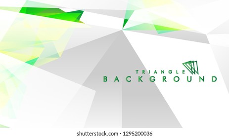 Background of geometric shapes. Colorful triangle pattern. Vector EPS 10. Vector illustration. green , yellow, gray , white