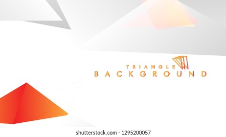 Background of geometric shapes. Colorful triangle pattern. Vector EPS 10. Vector illustration. red yellow orange , gray