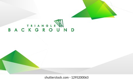 Background of geometric shapes. Colorful triangle pattern. Vector EPS 10. Vector illustration. green , yellow, gray , white