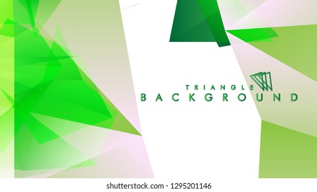 Background of geometric shapes. Colorful triangle pattern. Vector EPS 10. Vector illustration. green , yellow, gray , white