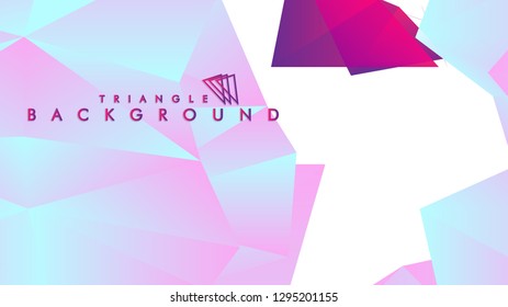 Background of geometric shapes. Colorful triangle pattern. Vector EPS 10. Vector illustration. purple, pink, blue