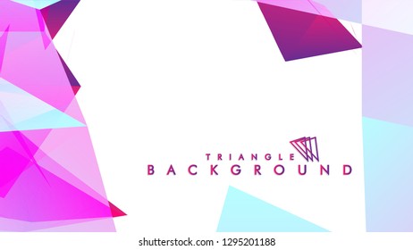 Background of geometric shapes. Colorful triangle pattern. Vector EPS 10. Vector illustration. purple, pink, blue