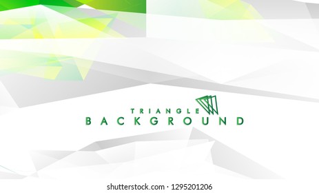 Background of geometric shapes. Colorful triangle pattern. Vector EPS 10. Vector illustration. green , yellow, gray , white