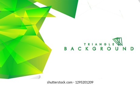 Background of geometric shapes. Colorful triangle pattern. Vector EPS 10. Vector illustration. green , yellow, gray , white