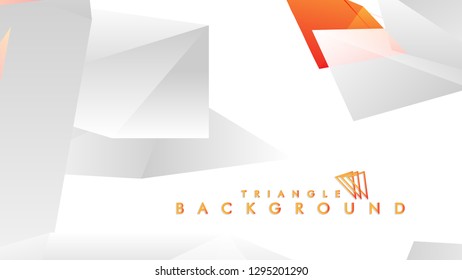 Background of geometric shapes. Colorful triangle pattern. Vector EPS 10. Vector illustration. red yellow orange , gray