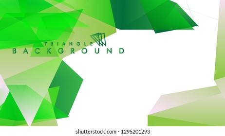 Background of geometric shapes. Colorful triangle pattern. Vector EPS 10. Vector illustration. green , yellow, gray , white
