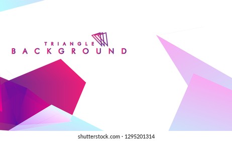 Background of geometric shapes. Colorful triangle pattern. Vector EPS 10. Vector illustration. purple, pink, blue