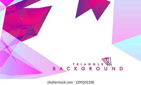 Background of geometric shapes. Colorful triangle pattern. Vector EPS 10. Vector illustration. purple, pink, blue