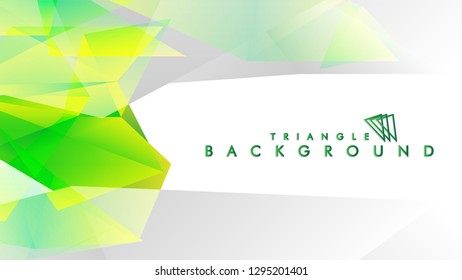 Background of geometric shapes. Colorful triangle pattern. Vector EPS 10. Vector illustration. green , yellow, gray , white