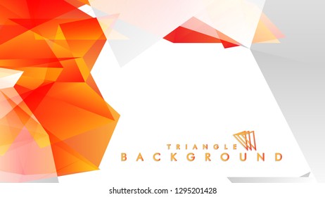 Background of geometric shapes. Colorful triangle pattern. Vector EPS 10. Vector illustration. red yellow orange , gray
