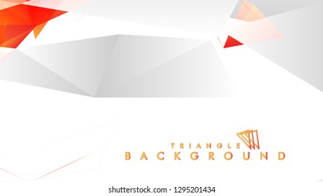 Background of geometric shapes. Colorful triangle pattern. Vector EPS 10. Vector illustration. red yellow orange , gray