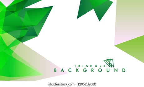 Background of geometric shapes. Colorful triangle pattern. Vector EPS 10. Vector illustration. green , yellow, gray , white