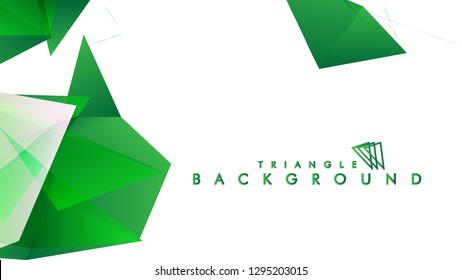 Background of geometric shapes. Colorful triangle pattern. Vector EPS 10. Vector illustration. green , yellow, gray , white