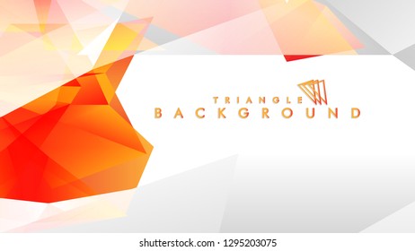 Background of geometric shapes. Colorful triangle pattern. Vector EPS 10. Vector illustration. red yellow orange , gray