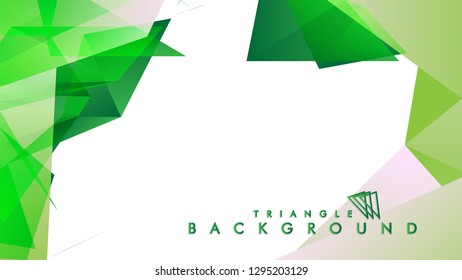Background of geometric shapes. Colorful triangle pattern. Vector EPS 10. Vector illustration. green , yellow, gray , white