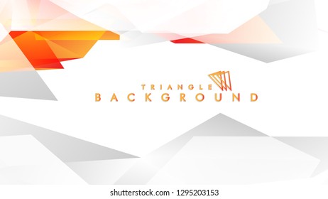 Background of geometric shapes. Colorful triangle pattern. Vector EPS 10. Vector illustration. red yellow orange , gray