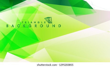 Background of geometric shapes. Colorful triangle pattern. Vector EPS 10. Vector illustration. green , yellow, gray , white