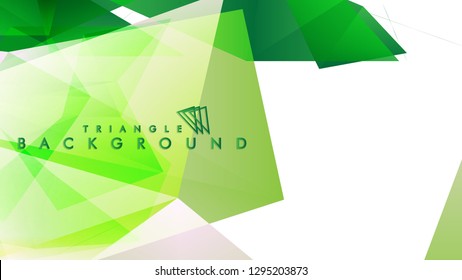 Background of geometric shapes. Colorful triangle pattern. Vector EPS 10. Vector illustration. green , yellow, gray , white