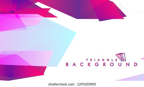 Background of geometric shapes. Colorful triangle pattern. Vector EPS 10. Vector illustration. purple, pink, blue