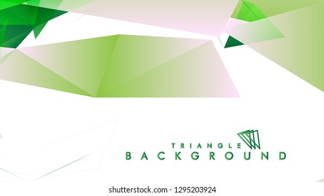 Background of geometric shapes. Colorful triangle pattern. Vector EPS 10. Vector illustration. green , yellow, gray , white