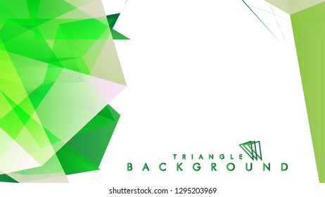 Background of geometric shapes. Colorful triangle pattern. Vector EPS 10. Vector illustration. green , yellow, gray , white
