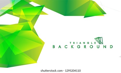 Background of geometric shapes. Colorful triangle pattern. Vector EPS 10. Vector illustration. green , yellow, gray , white