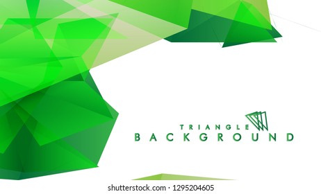 Background of geometric shapes. Colorful triangle pattern. Vector EPS 10. Vector illustration. green , yellow, gray , white