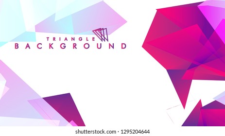 Background of geometric shapes. Colorful triangle pattern. Vector EPS 10. Vector illustration. purple, pink, blue