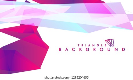 Background of geometric shapes. Colorful triangle pattern. Vector EPS 10. Vector illustration. purple, pink, blue