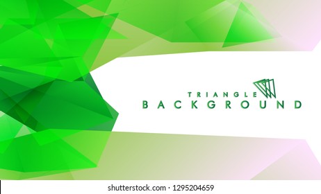 Background of geometric shapes. Colorful triangle pattern. Vector EPS 10. Vector illustration. green , yellow, gray , white