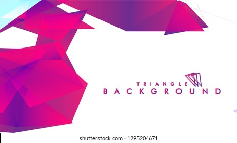 Background of geometric shapes. Colorful triangle pattern. Vector EPS 10. Vector illustration. purple, pink, blue