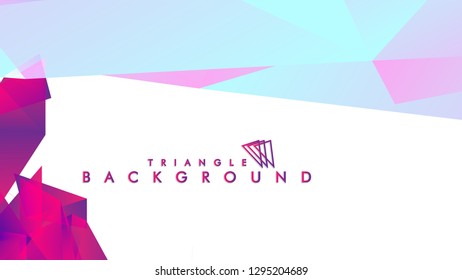 Background of geometric shapes. Colorful triangle pattern. Vector EPS 10. Vector illustration. purple, pink, blue
