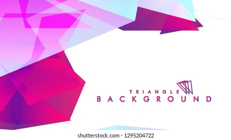 Background of geometric shapes. Colorful triangle pattern. Vector EPS 10. Vector illustration. purple, pink, blue