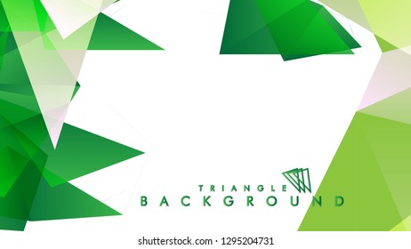 Background of geometric shapes. Colorful triangle pattern. Vector EPS 10. Vector illustration. green , yellow, gray , white
