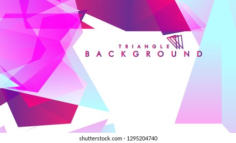 Background of geometric shapes. Colorful triangle pattern. Vector EPS 10. Vector illustration. purple, pink, blue