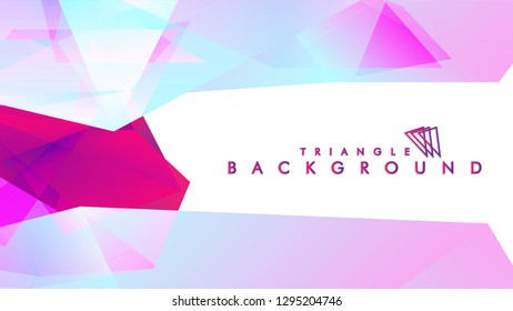 Background of geometric shapes. Colorful triangle pattern. Vector EPS 10. Vector illustration. purple, pink, blue