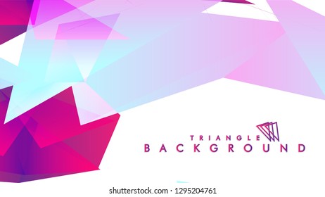 Background of geometric shapes. Colorful triangle pattern. Vector EPS 10. Vector illustration. purple, pink, blue