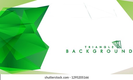 Background of geometric shapes. Colorful triangle pattern. Vector EPS 10. Vector illustration. green , yellow, gray , white
