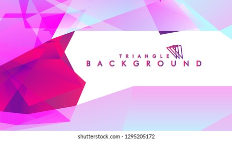 Background of geometric shapes. Colorful triangle pattern. Vector EPS 10. Vector illustration. purple, pink, blue