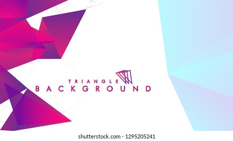 Background of geometric shapes. Colorful triangle pattern. Vector EPS 10. Vector illustration. purple, pink, blue