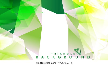 Background of geometric shapes. Colorful triangle pattern. Vector EPS 10. Vector illustration. green , yellow, gray , white
