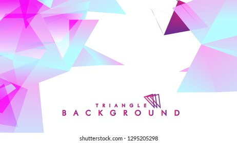 Background of geometric shapes. Colorful triangle pattern. Vector EPS 10. Vector illustration. purple, pink, blue
