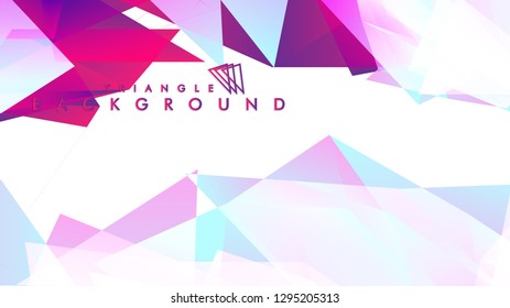 Background of geometric shapes. Colorful triangle pattern. Vector EPS 10. Vector illustration. purple, pink, blue