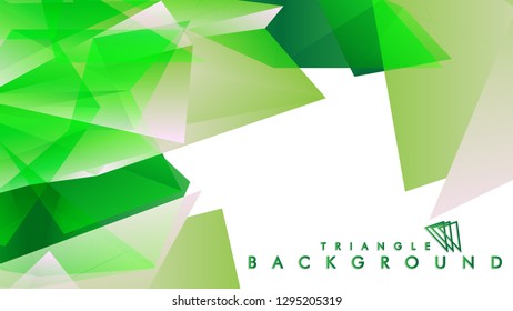 Background of geometric shapes. Colorful triangle pattern. Vector EPS 10. Vector illustration. green , yellow, gray , white