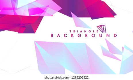 Background of geometric shapes. Colorful triangle pattern. Vector EPS 10. Vector illustration. purple, pink, blue