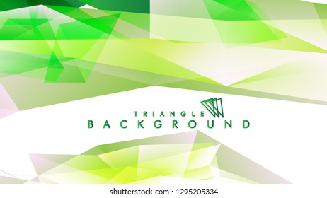 Background of geometric shapes. Colorful triangle pattern. Vector EPS 10. Vector illustration. green , yellow, gray , white